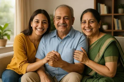 Caregiving made effortless for elderly parents with cataract
